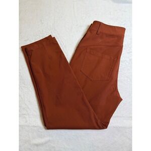 Lululemon City Sleek Slim High Rise Women's Pants Size 8 Rust Orange